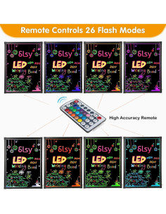Tablero LED Borrable Slsy 40.6x30.5cm con 8 Marcadores 2