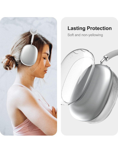 Funda Transparente MOLOPPO para Auriculares AirPods Max 2024/2020