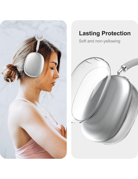 Funda Transparente MOLOPPO para Auriculares AirPods Max 2024/2020