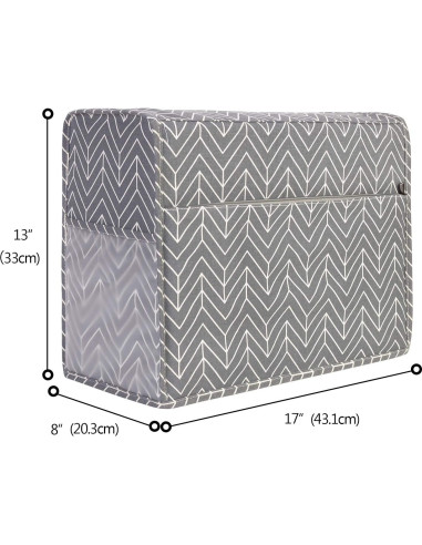 Funda Protectora para Máquina de Coser Yarwo Chevron 43x20x33cm