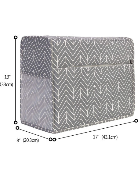 Funda Protectora para Máquina de Coser Yarwo Chevron 43x20x33cm