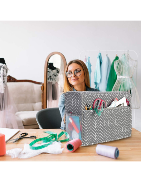 Funda Protectora para Máquina de Coser Yarwo Chevron 43x20x33cm