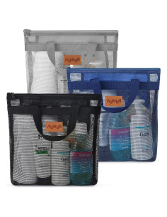 Caddy de Ducha Portátil A.DASHER 3 Pcs Malla Secado Rápido