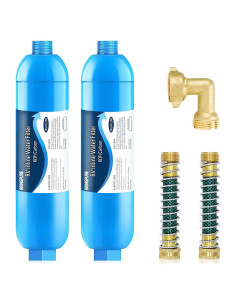 Filtro de Agua Inline Bringpure 2 Paquetes para RV y Jardinería
