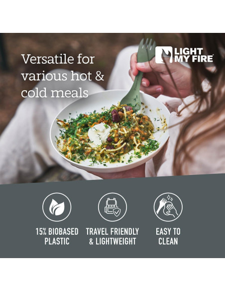 Spork Original 2-Pack Light My Fire 3-en-1 Reutilizable Camping Spork Original 2-Pack Light My Fire 3-en-1 Reutilizable Camping