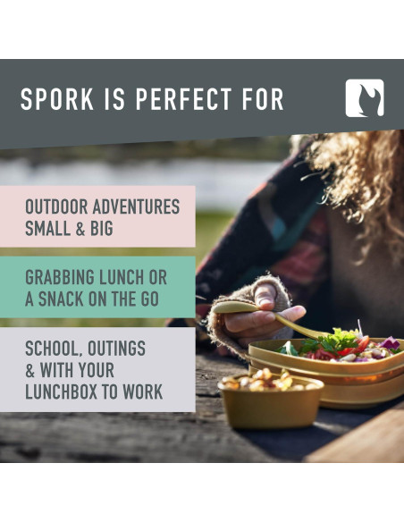 Spork Original 2-Pack Light My Fire 3-en-1 Reutilizable Camping Spork Original 2-Pack Light My Fire 3-en-1 Reutilizable Camping