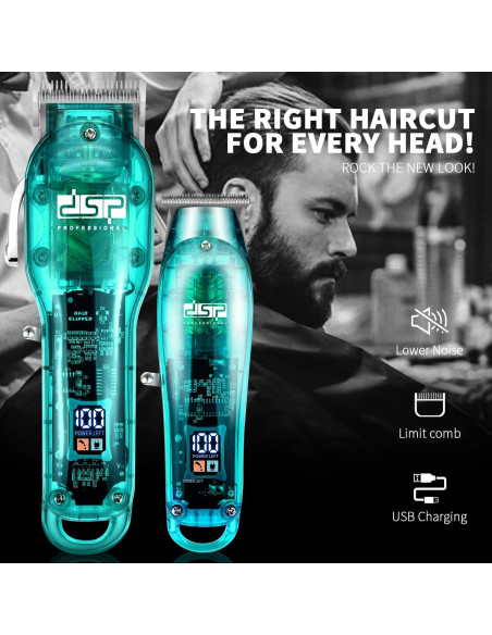 Cortadora de Cabello DSP Profesional Inalámbrica Azul