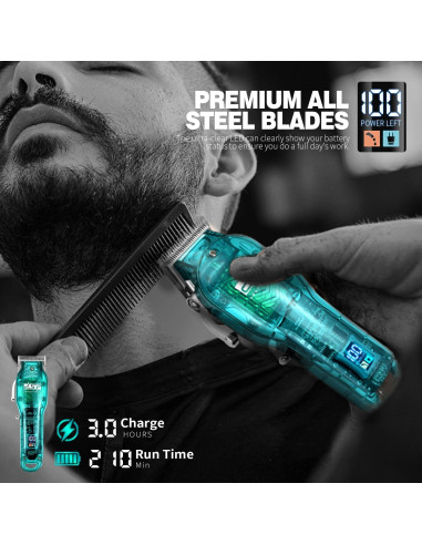 Cortadora de Cabello DSP Profesional Inalámbrica Azul