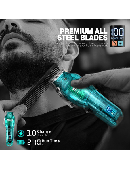 Cortadora de Cabello DSP Profesional Inalámbrica Azul