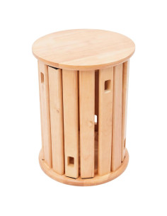 Juego de Taburetes Apilables GIBEIBEI de Madera 4 en 1