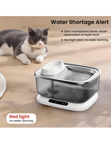 Fuente de Agua Inalámbrica PET MARVEL F2 7L para Perros Grandes