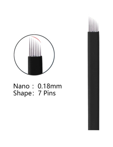 Agujas de Microblading WOLAYI 0.18mm 30 Piezas Desechables