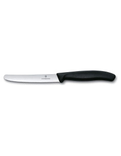 Cuchillo de Pelar Victorinox 6.7733 Negro 10.16 cm Serrado