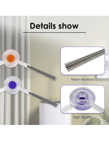 10 Piezas Cepillos Laterales MIBUMIKI para Narwal Freo