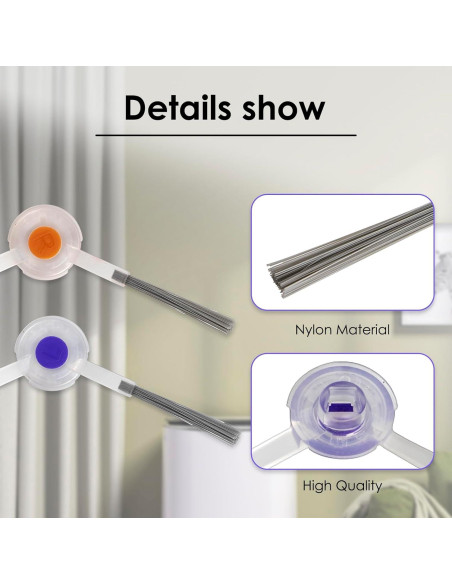10 Piezas Cepillos Laterales MIBUMIKI para Narwal Freo