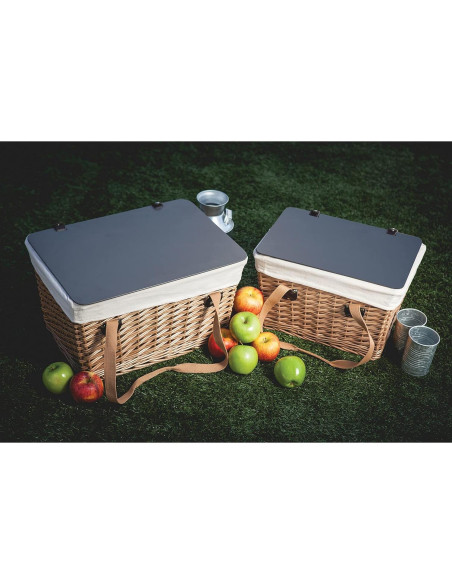 Canasta de Picnic Wicker para 2 PICNIC TIME 42x28.7x24.9 cm