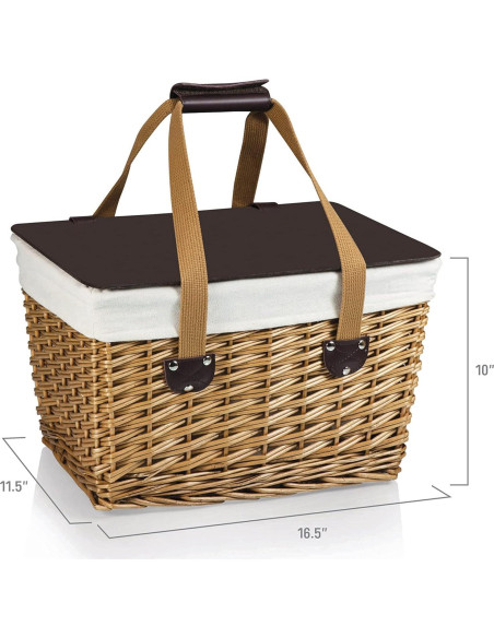 Canasta de Picnic Wicker para 2 PICNIC TIME 42x28.7x24.9 cm