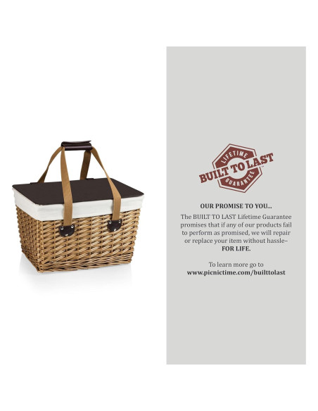 Canasta de Picnic Wicker para 2 PICNIC TIME 42x28.7x24.9 cm