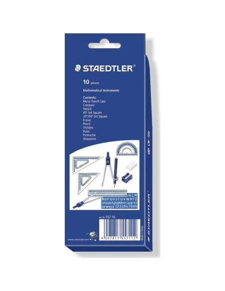 Set Matemático Noris Club 557 10 Staedtler - Lápiz, Compás, Regla Set Matemático Noris Club 557 10 Staedtler - Lápiz, Compás, Regla