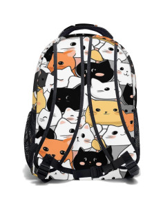 Mochila Escolar Gato Lindo para Niños 44cm Oxford Resistente 2