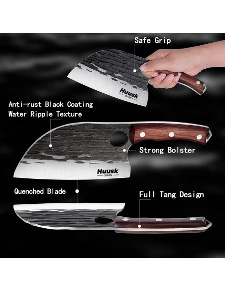 Cuchillo de Chef Moontay Serbio 25.4 cm Forjado a Mano