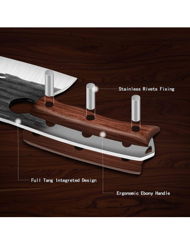 Cuchillo de Chef Moontay Serbio 25.4 cm Forjado a Mano