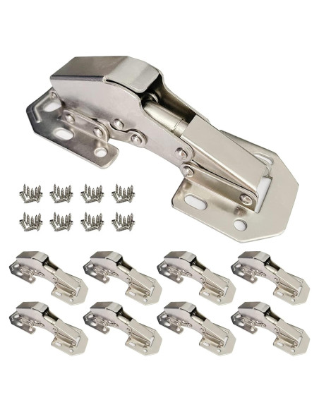 Paquete de 8 bisagras ocultas REDYA 10.16 cm cierre suave