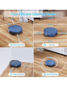 Robot Aspiradora ZCWA BR151BL 2 en 1 con Control APP y 100 min 2