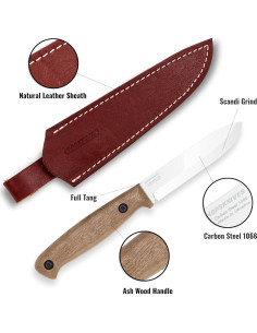 Cuchillo de Hoja Fija BPS BS1FT CSH - Acero al Carbono 9.4 cm 2