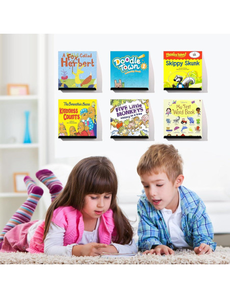 Estante Flotante para Discos de Vinilo Meaocer 6 Piezas 30.48 cm