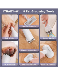 Kit de Aseo para Mascotas ITBABY 2.5L - Aspiradora Silenciosa 2