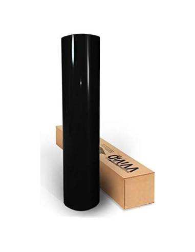 Vinilo Gloss Negro VViViD 15.24cm x 152.4cm con Liberación de Aire