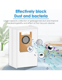 Bolsas de Polvo COWINORY para Robot Aspiradora Omni S1 Pro - 8 Piezas 2