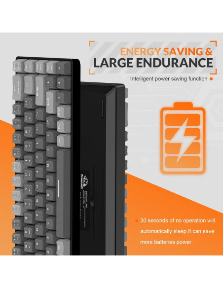 Teclado Mecánico Inalámbrico MAGIC-REFINER K68 68 Teclas