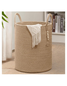 Cesta de Ropa de Yute Goodpick 40.6x50.8 cm Resistente
