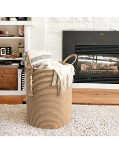 Cesta de Ropa de Yute Goodpick 40.6x50.8 cm Resistente 2