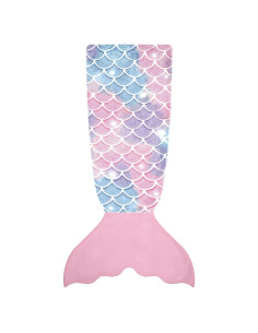 Manta de Cola de Sirena WERNNSAI 110x40 cm Brilla en la Oscuridad