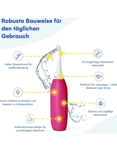 Bidet Portátil HappyPo XL Frambuesa 50% Más Volumen