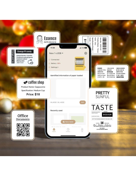 Impresora de Etiquetas HPRT New 1 Bluetooth Portátil 198g