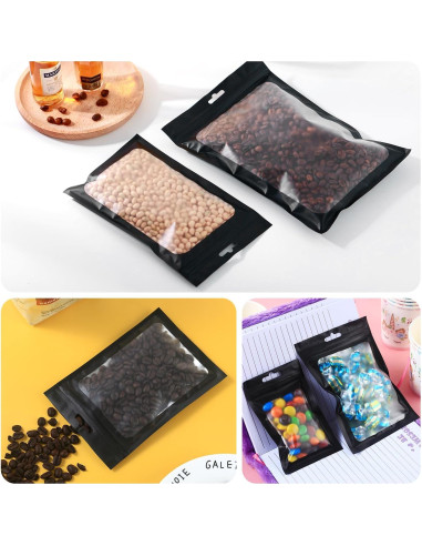 350 Bolsas Mylar Reutilizables 10x15 cm con Cierre Ziplock