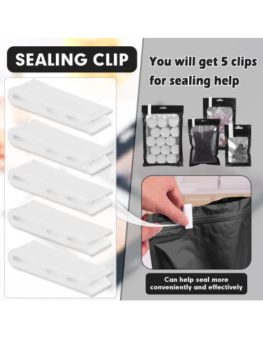 350 Bolsas Mylar Reutilizables 10x15 cm con Cierre Ziplock