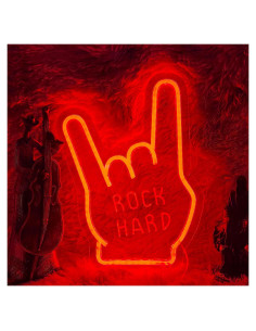 Cartel de Neón Rock Duro YUFAOO 32.5x24.4 cm Decoración