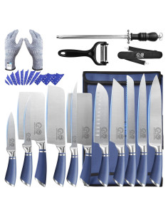 Conjunto de Cuchillos Profesionales XYJ 11 Piezas con Bolsa