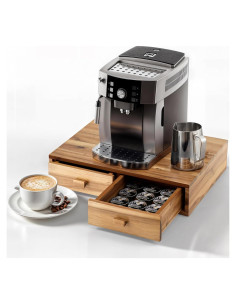 Organizador de Cápsulas de Café Tinamo de Madera Acacia 2 Cajones