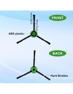 6 Cepillos Laterales Repuesto iRobot Roomba E, I, J + Destornillador 2