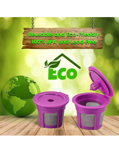 Paquete de 4 Filtros K Cup Irmidi Reutilizables para Keurig