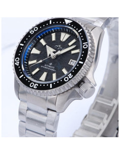 Reloj de buceo automático Heimdallr NH35A 42mm Titanio Negro 2