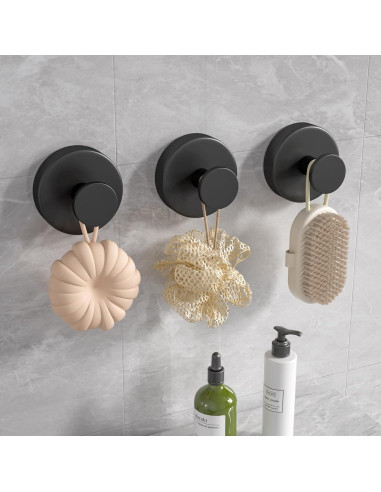 Ganchos de Ventosa CHIKESI para Ducha y Baño - Soporta 6.8 kg