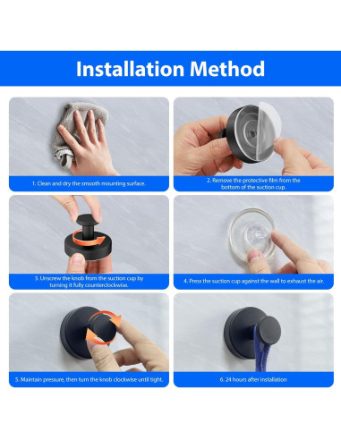 Ganchos de Ventosa CHIKESI para Ducha y Baño - Soporta 6.8 kg