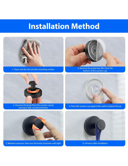 Ganchos de Ventosa CHIKESI para Ducha y Baño - Soporta 6.8 kg